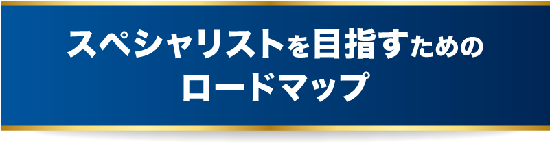スペシャリストを目指すためのロードマップ